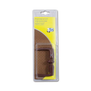 CHR23MC_1 Maniglia per scrocco blister per chiusura sicura porta camper e caravan.