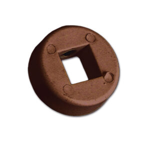 Rosetta di fissaggio marrone CHR25M per maniglie camper
