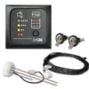 CNR427_1 Pannello LED grigio per il monitoraggio dei livelli di acque chiare e nere nel camper