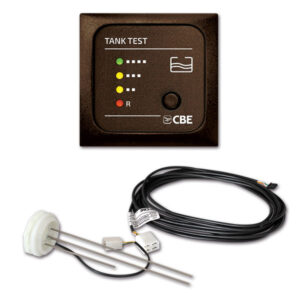 CNR430_1 Pannello LED acque chiare marrone installato su un cruscotto di camper, mostrando il livello dell'acqua. Questo accessorio per serbatoi è essenziale per il monitoraggio.