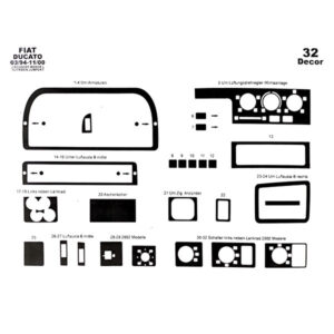 Mascherina radica • Ducato X230 • 32 pz