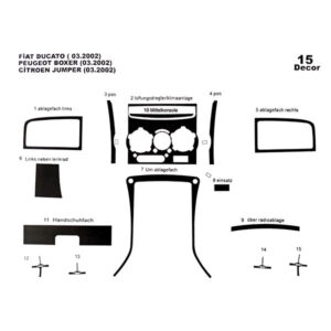 Mascherina radica • Ducato X244 • 15 pz