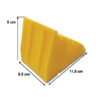Dettaglio del materiale resistente del wheel chock set, ideale per l'uso esterno in varie condizioni climatiche.