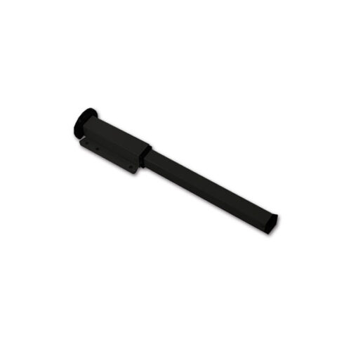 Dettaglio del Cursore 8400-250 nero, un accessorio robusto per binari di scorrimento su camper e caravan.