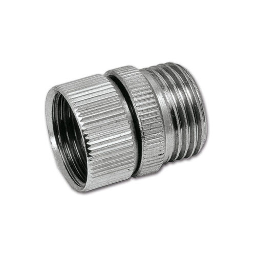DCC250_1 Raccordo antitorsione 1/2" per tubi idrici di camper e caravan, previene attorcigliamenti e garantisce un flusso ottimale.