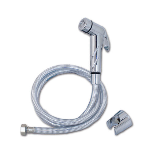 Kit doccia a pulsante • tubo cromato