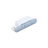 FER34_3 Primo piano del sistema di chiusura magnetica per ante, colore bianco, robusto e discreto