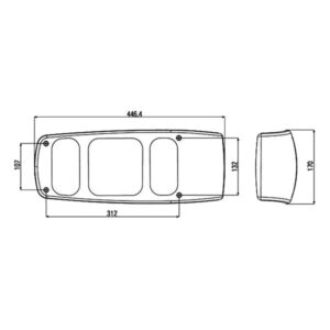 Fanale Caraluna I camper • destro • scatola