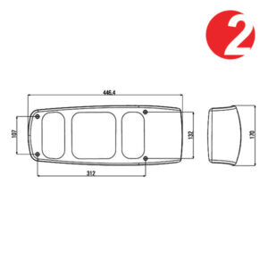 Fanale Caraluna I • motrice • destro • 2° SCELTA
