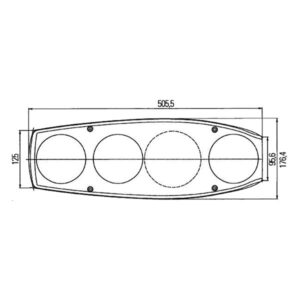 Fanale Caraluna II per motrice • sinistro