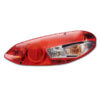 FNL1412_1 Dettaglio del fanale multifunzione L3000 camper destro montato, con luci accese e ben visibili.