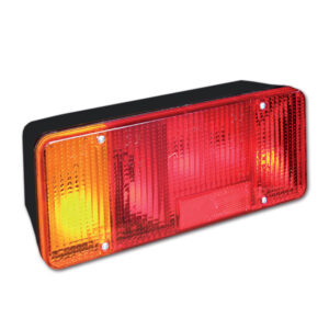 Dettaglio del fanale Iveco '91 con retronebbia sinistro, evidenziando la lente rossa e arancione per massima visibilità.
