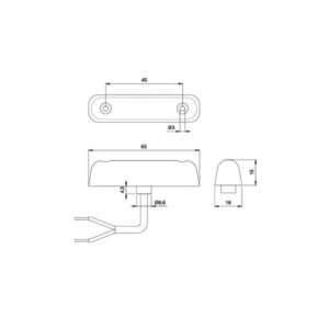 Luce ingombro anteriore LED • PL24-2