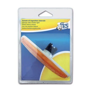 Luce ingombro laterale a lampadina 2PS 962 964-031 installata su un camper, visibile lateralmente per maggiore sicurezza stradale.
