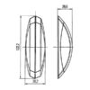 FNL3401C_3 Luce ingombro bifacciale blisterata, pronta per l'installazione su camper o caravan, garantisce elevata visibilità laterale.