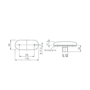 Luce ingombro anteriore a lampadina • PLR2000