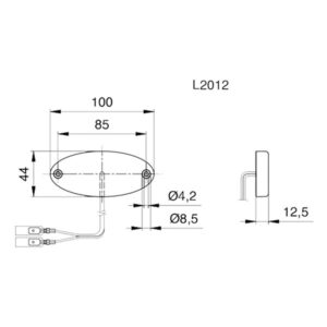 Luce ingombro anteriore e catadiottro • PLR2012