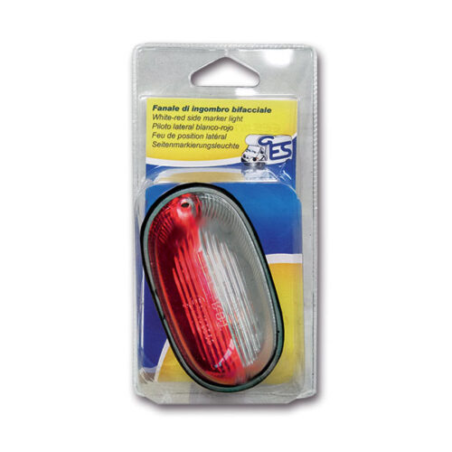 Luce ingombro ovale bifacciale a lampadina • blister