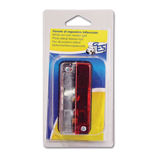 Luce ingombro bifacciale a lampadina • con viti • blister