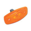FNL3713C_2 Dettaglio della lente trasparente e del corpo in plastica della luce ingombro laterale a lampadina.