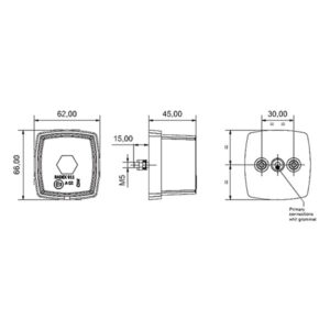 Luce ingombro bifacciale a lampadina