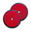 Catadiottro con foro • rosso • Ø 60 • blister