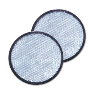 Catadiottro con adesivo • bianco • Ø 60 • blister