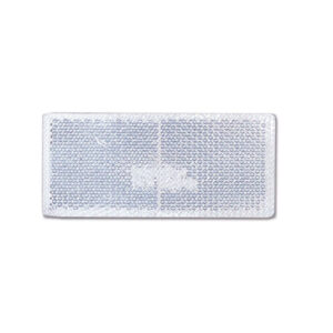 Catadiottro adesivo • bianco • 90 x 40