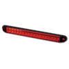 FNL5901_1 Fanale rosso PRO-CAN XL acceso, mostrando la sua luce di posizione posteriore per camper e caravan.