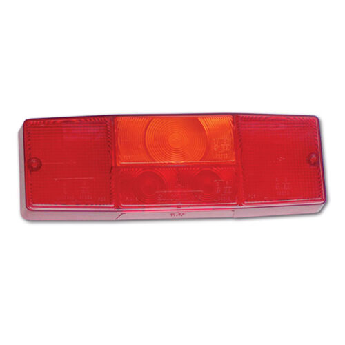 Dettaglio della lente ricambio destra FNL6851 per moduli luci posteriori di carrelli e rimorchi camper.