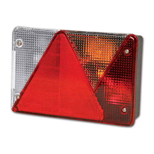 FNL6861_1 Modulo Multipoint IV per carrelli • sinistra montato, con tutte le luci attive, visibile da dietro il rimorchio.