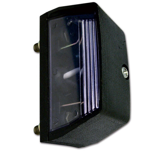 Luce targa in blister per camper e caravan, compatta e resistente alle intemperie