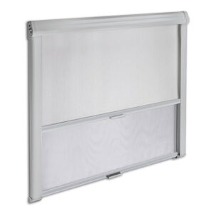 Rastrello grigio Dometic 1060 x 710 mm per la pulizia e l'organizzazione dello spazio esterno del camper.