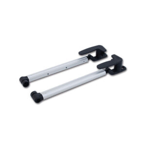 FNT513_1 Coppia braccetti clic-clac interasse 400 mm installati su finestra di camper