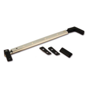 FNT534_1 Braccetto sinistro Polyplastic 21 cm senza maniglia per finestre di camper e caravan, ricambio essenziale.