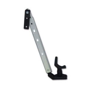 Dettaglio del braccetto sinistro da 210 mm, componente essenziale per finestre di veicoli ricreazionali.