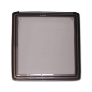 FNT6142_1 Finestra Roxite 4.28 • 500 x 500 • grigio per camper e caravan, vista frontale.