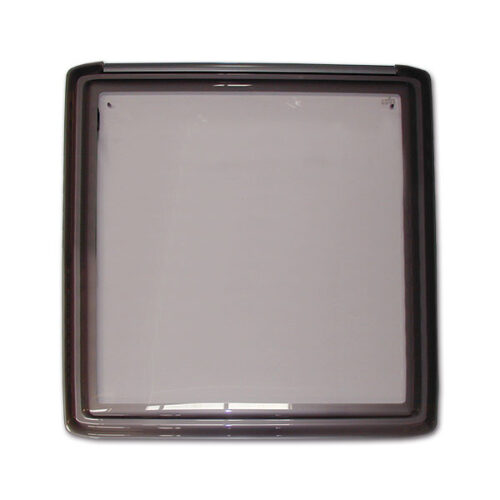 FNT6142_1 Finestra Roxite 4.28 • 500 x 500 • grigio per camper e caravan, vista frontale.