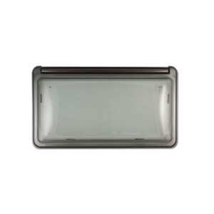 FNT6336_1 Finestra Roxite 4.23 grigia 1200x550 mm per camper e caravan, vista frontale