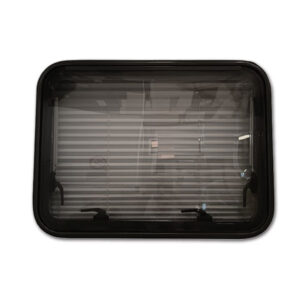 FNT6350_1 Lastra Polyvision foro 600 x 350 grigio per ricambio finestra camper Polyplastic