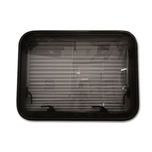 FNT6350_1 Lastra Polyvision foro 600 x 350 grigio per ricambio finestra camper Polyplastic