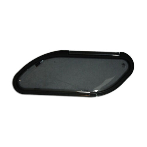 Finestra Roxite 4.23 • 900 x 310 • sagomata installata su camper, vista esterna laterale.