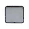 FNT6436_1 Lastra Polyvision 600 x 550 grigio installata su un camper, vista esterna