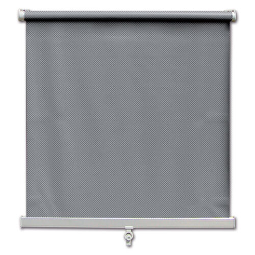 Dettaglio della rete fine della Zanzariera FS 1600 x 800 mm installata su una finestra di camper.