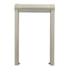 Oscurante/zanzariera 1000 x 650 avorio, chiuso, integrato nel design interno di un veicolo.