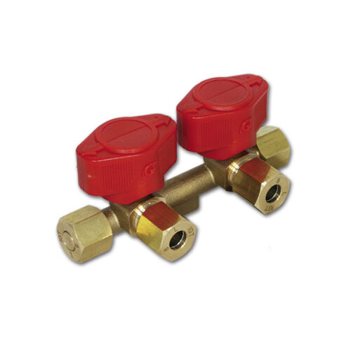 Rubinetto gas 2 vie • Ø 8 mm