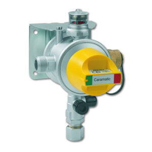 FRN2209_1 Dettaglio del regolatore di pressione Caramatic GOK senza Crash Sensor per impianti a gas di camper e caravan