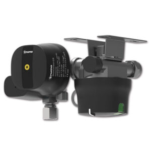 FRN2220_1 Dettaglio del regolatore di pressione gas Duocontrol CS • Ø 8/10 mm • orizzontale per camper e caravan.