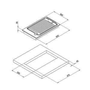 Piano cottura Classic • con barbecue elettrico