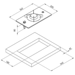 Piano cottura Crystal • 1 fuoco